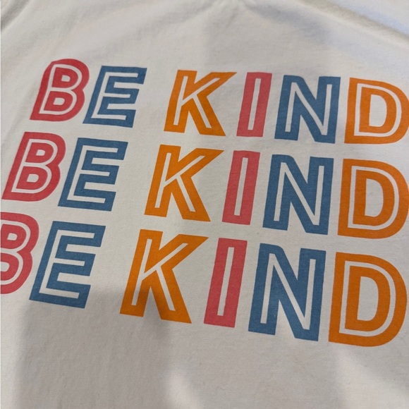Women’s 'Be Kind' Graphic Tee - Cream Size XL - Picture 2 of 4